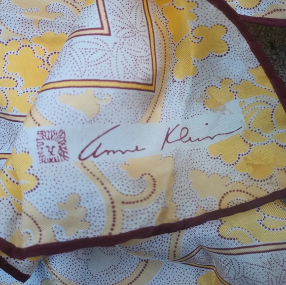 Anne Klein Scarf (Yellow/White) E-2 - Picture 2 of 4